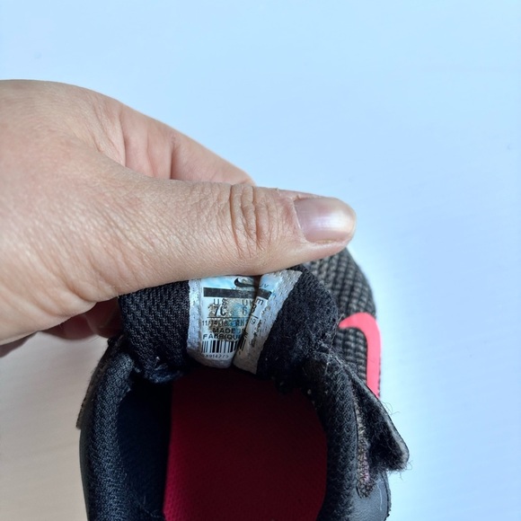 Nike Toddler Flex Contact 2 Sneakers Black Red Size 7C - Picture 5 of 6
